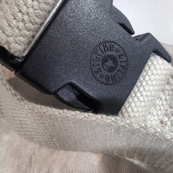 Kipling Fanny Pack Waist Belt Bag Metallic Gold Beige Unisex AC-7621-0LT Travel - Picture 5 of 15